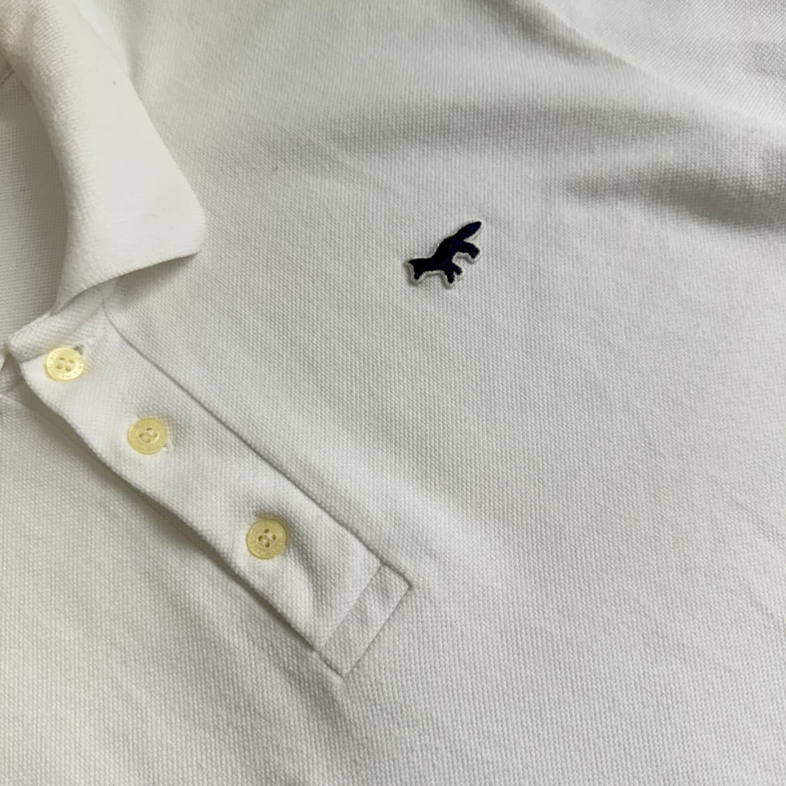 Maison kitsune  메종키츠네 코튼 폭스패치 화이트 폴로셔츠   상품이미지3