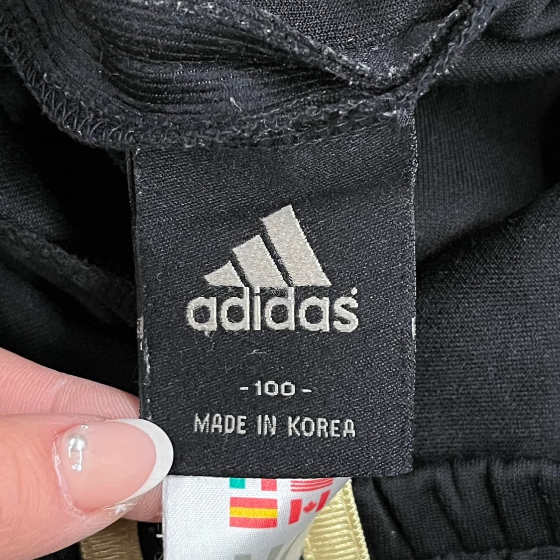 [정품/100] 아디다스 삼선 트레이닝 바지 블랙 골검 b16 상품이미지4