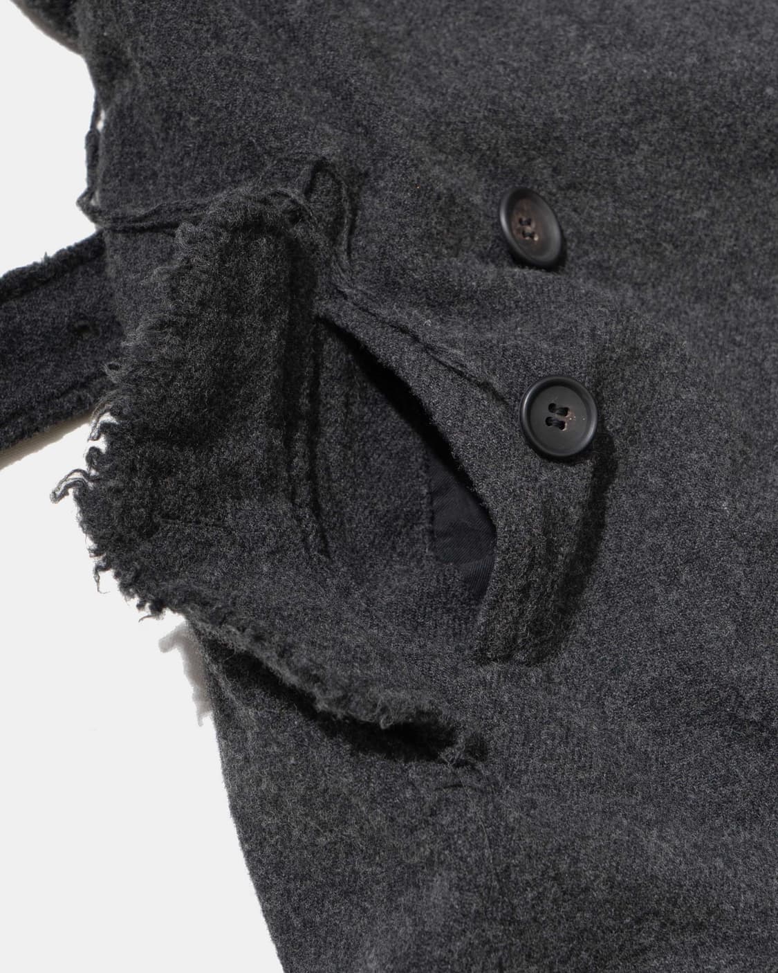 준야와타나베 꼼데가르송 그런지 울 코트 상품이미지2