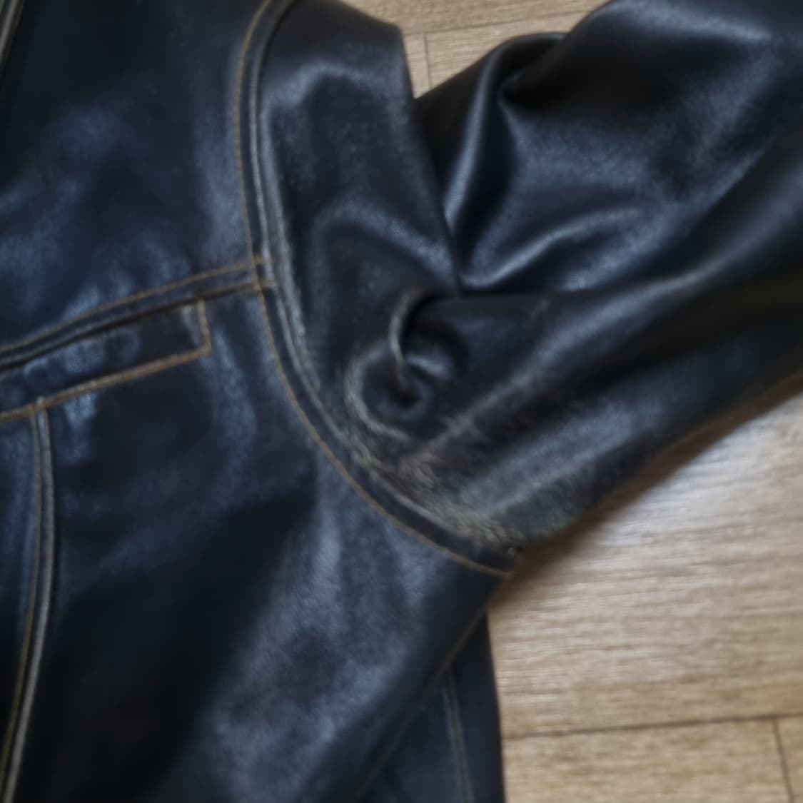 올드갭 브라운 레더 자켓 m 상품이미지7