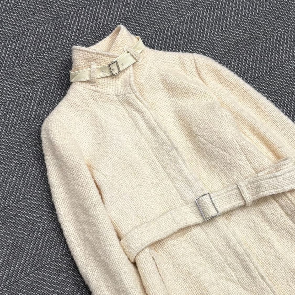 꼼사드모드 하이넥 트위드 코트 V0528 상품이미지3