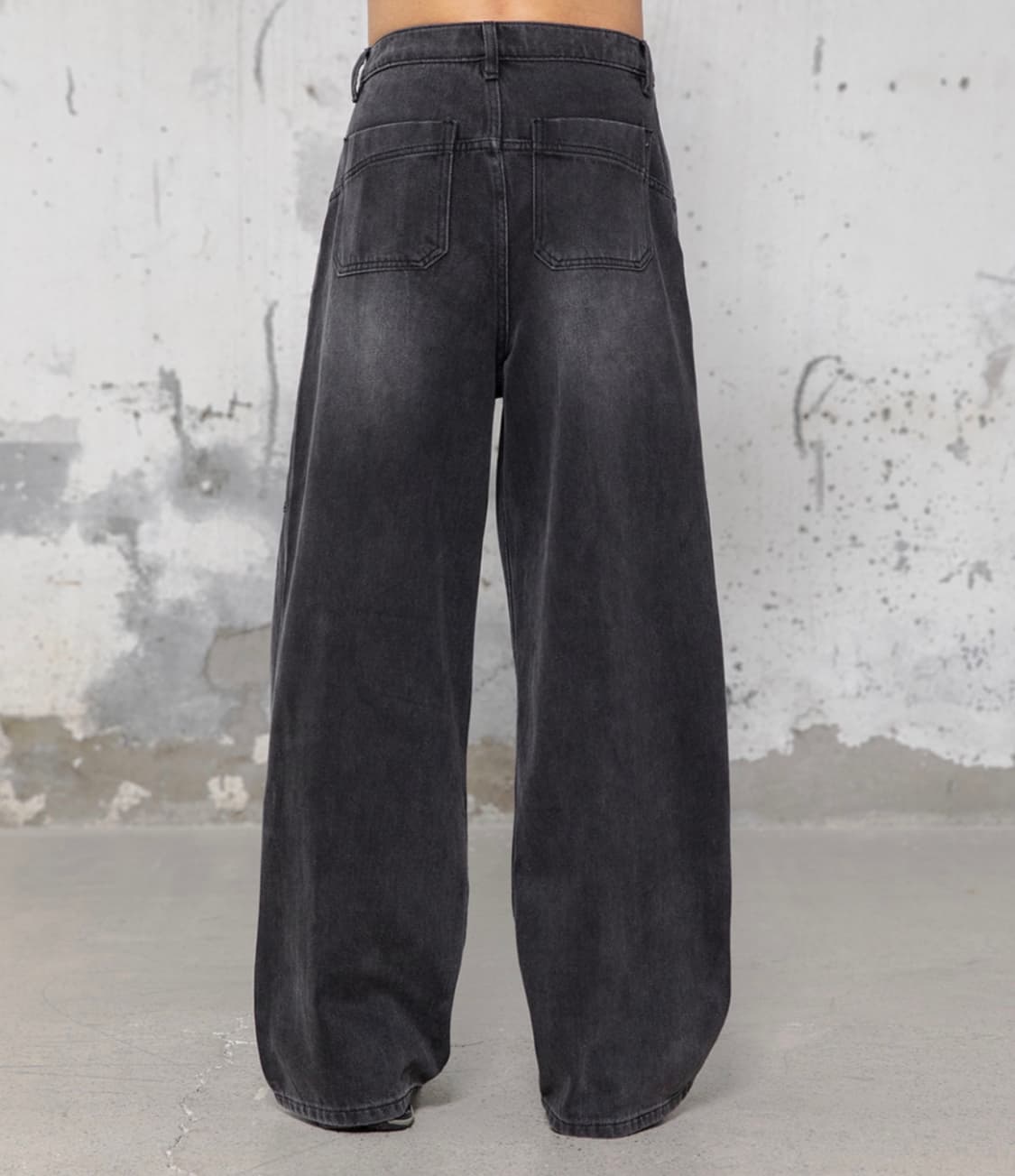 비긴202 베네타 투턱 데님팬츠 오프블랙 2 상품이미지2