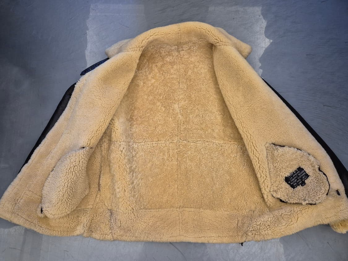 90s TYPE B-3 양털 양가죽 무스탕 상품이미지2