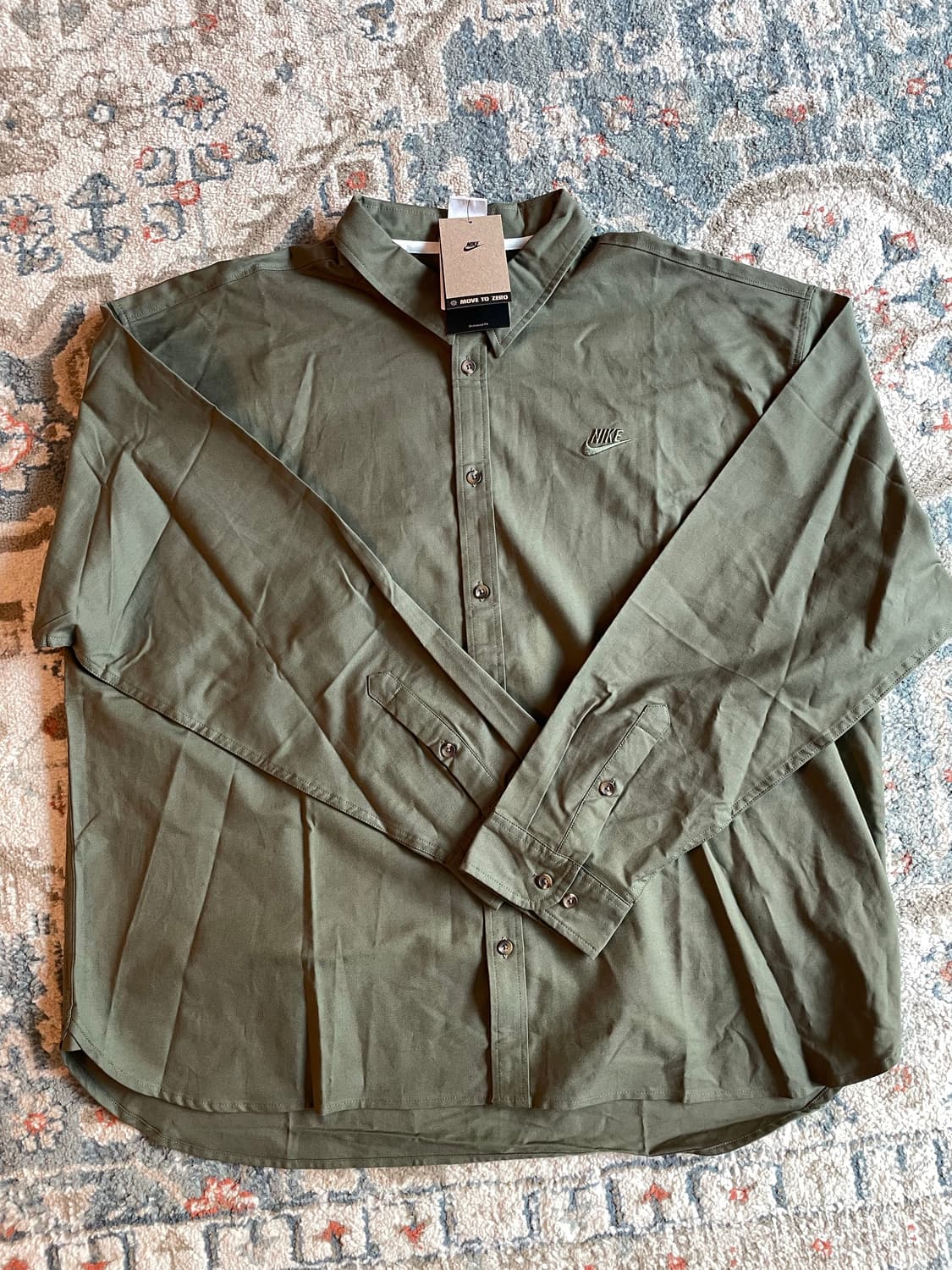 나이키 오버사이즈 긴팔 옥스퍼드 셔츠 (새제품. XL ) 상품이미지1