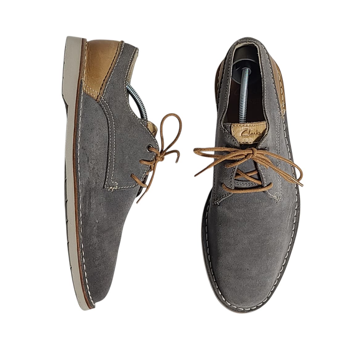 255) Clarks 클락스 힌튼 플라이 스웨이드 콤비 더비 상품이미지6