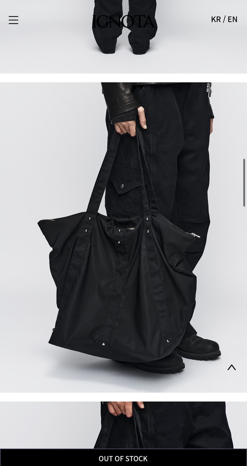 IGNOTA CORE:13 TOTE BAG 이그노타 토트백 가방 상품이미지2