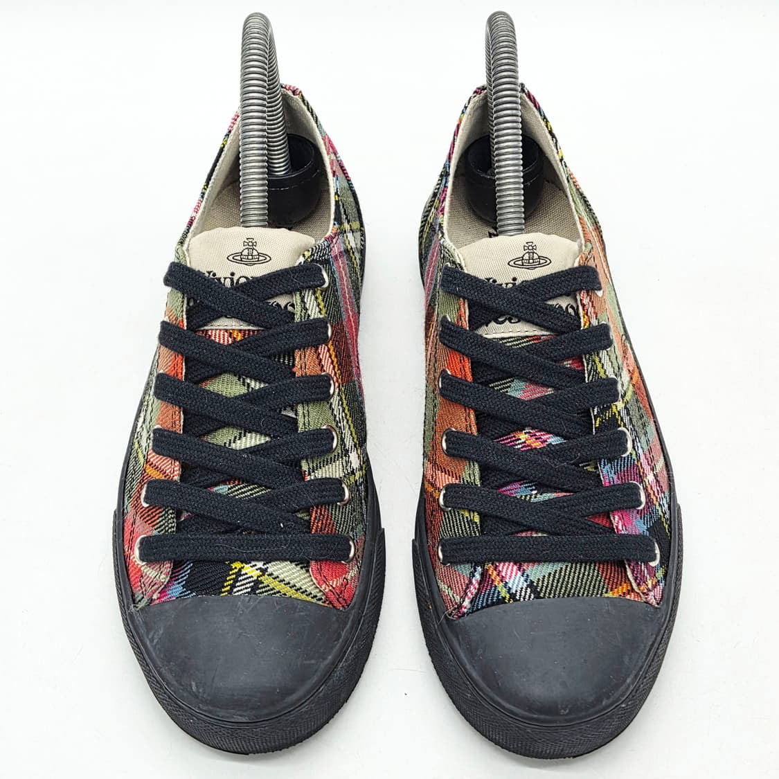 비비안 웨스트우드 우먼스 플림솔 로우탑 스니커즈 멀티 체크 (37) 상품이미지6