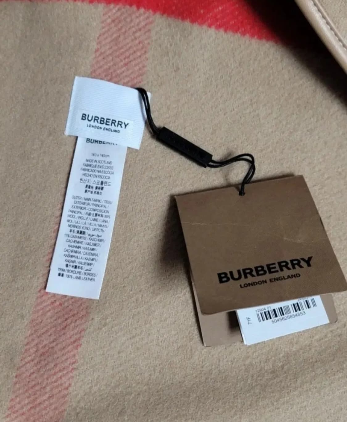 버버리 울 케시미어 케이프 판쵸 상품이미지9