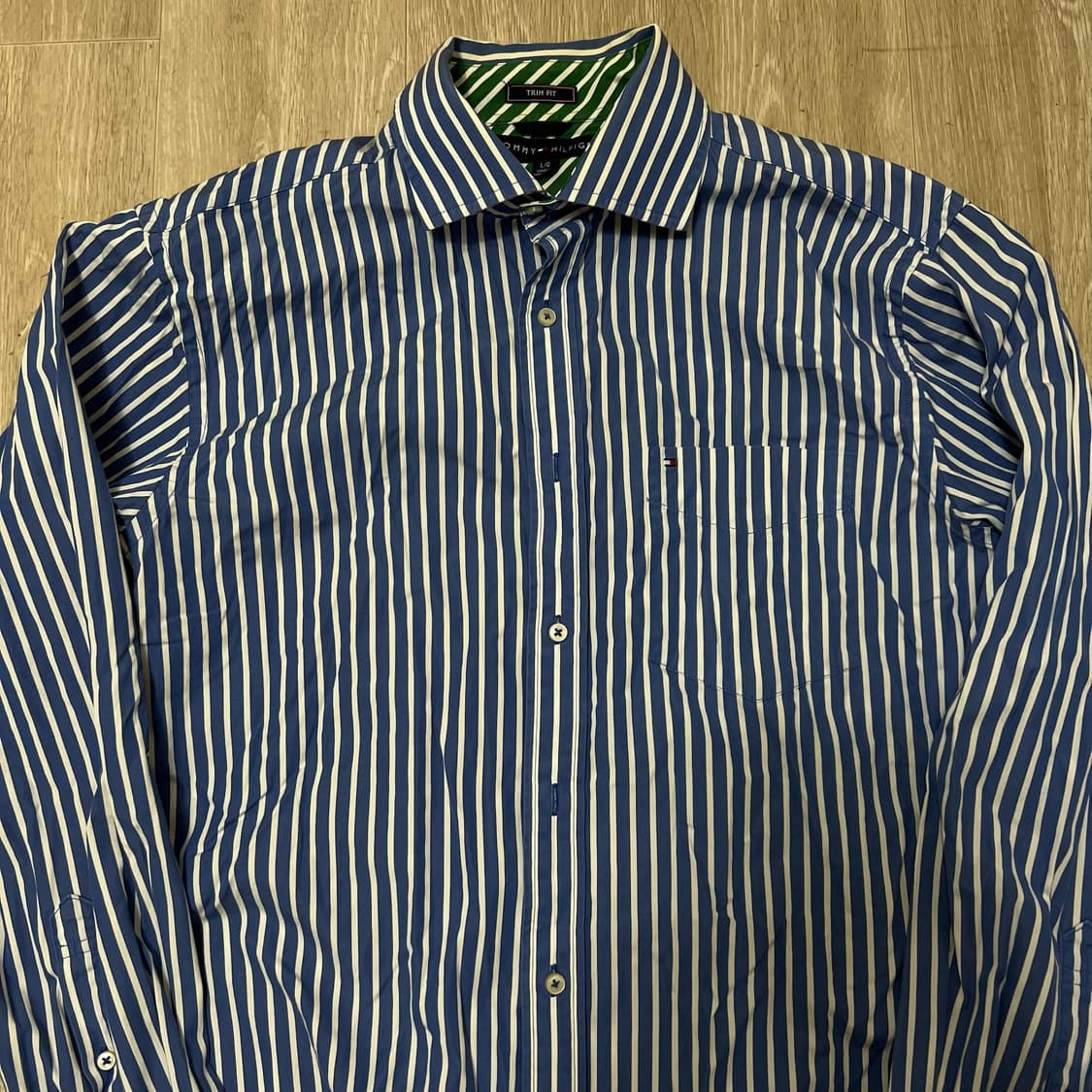 타미힐피거 남성 스트라이프 셔츠 L/100  상품이미지2