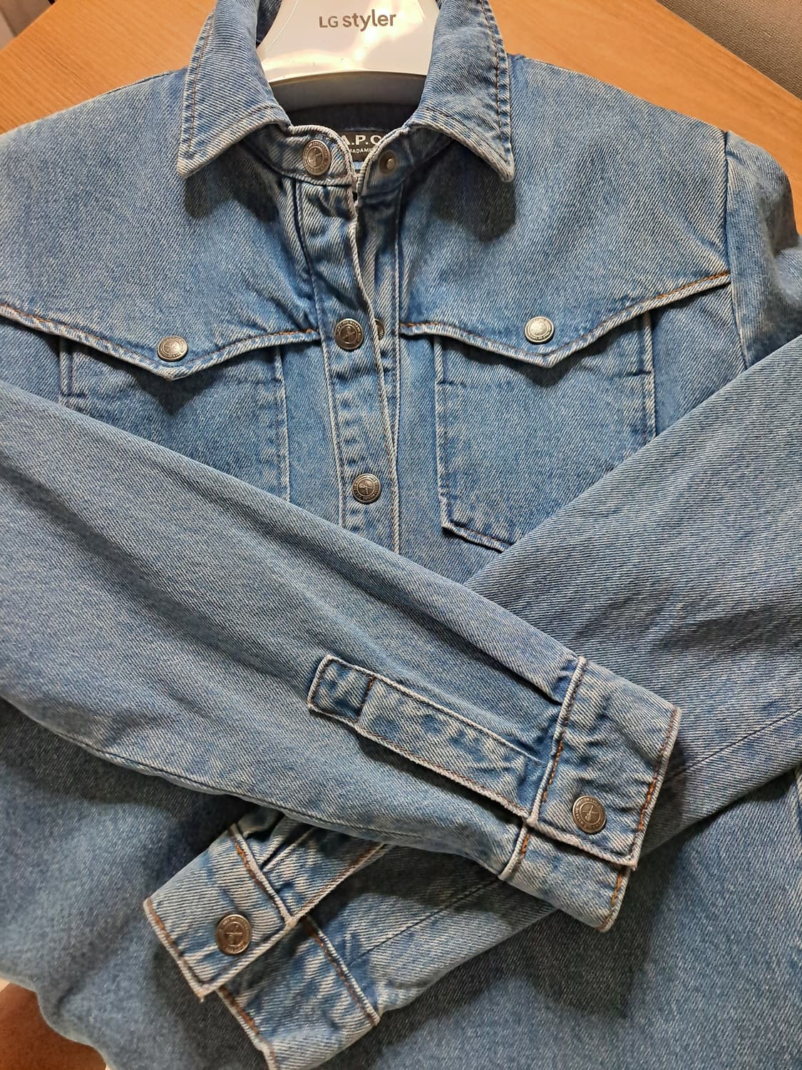 A.P.C 아페쎄  - 건플랩포켓 칼라 데님 원피스  55반 - 66반 상품이미지7