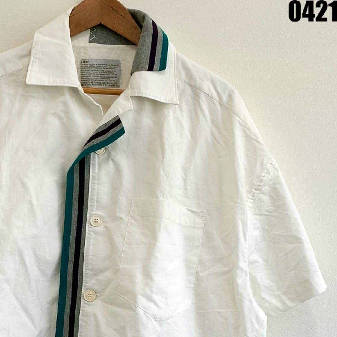 kolor 특유의 디테일이 살아있는 반팔 셔츠 L 0421 상품이미지2