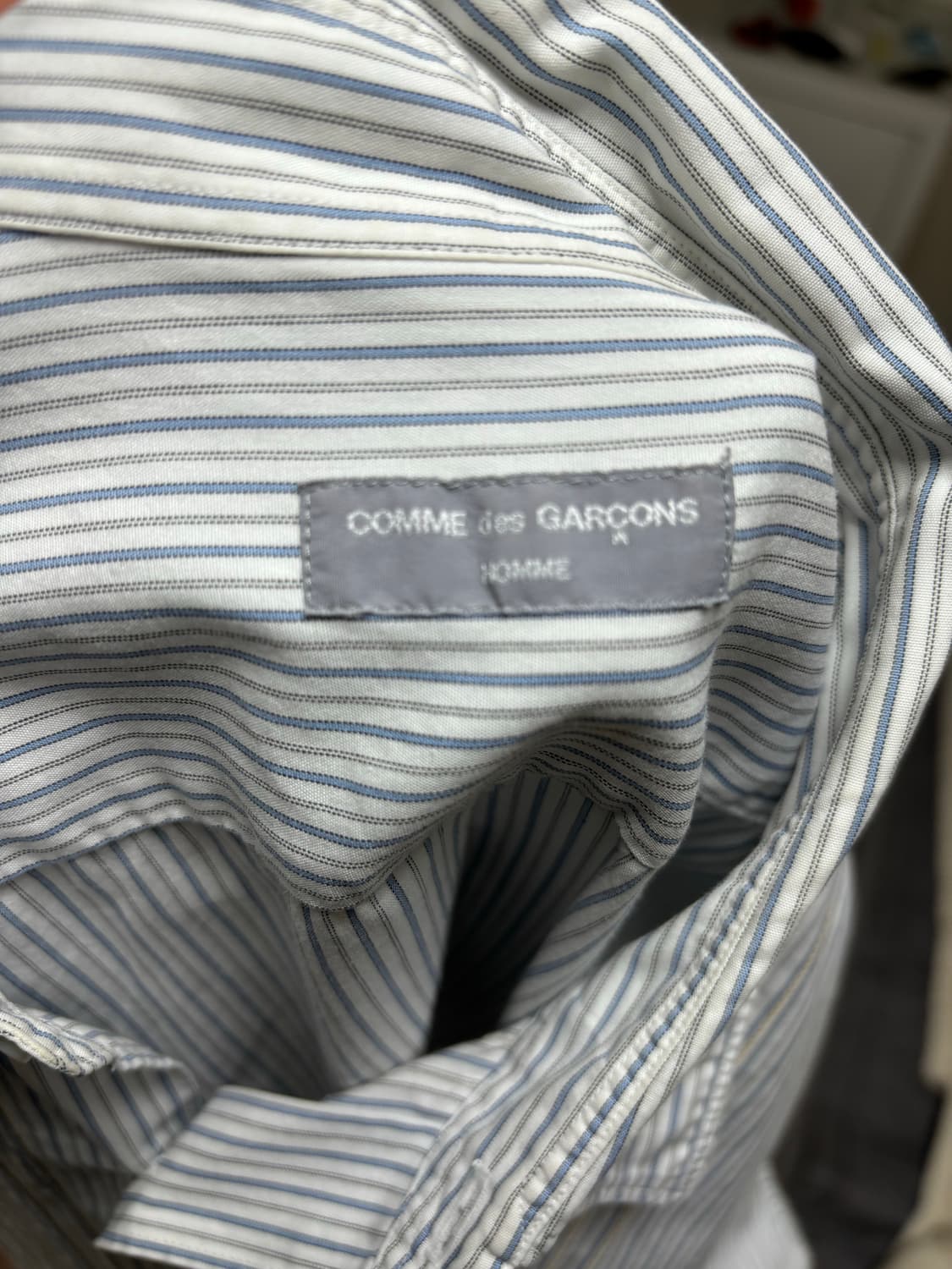 90s 꼼데가르송 옴므 다나카 옴므 스트라이프 셔츠 상품이미지4