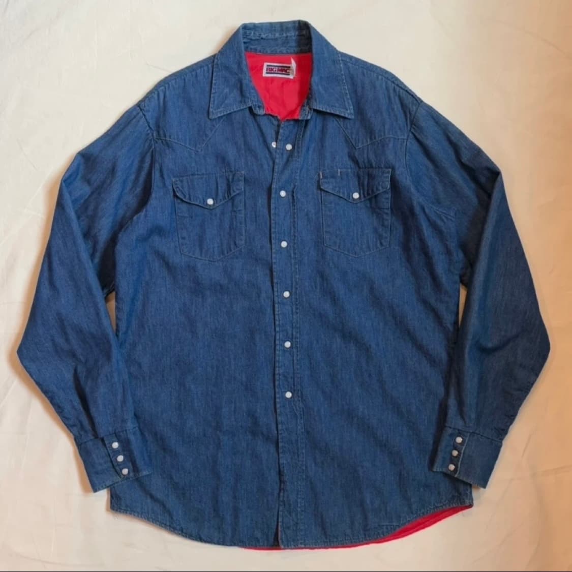 [L/107] 80s USA BIG MAC 웨스턴 데님 셔츠 상품이미지1