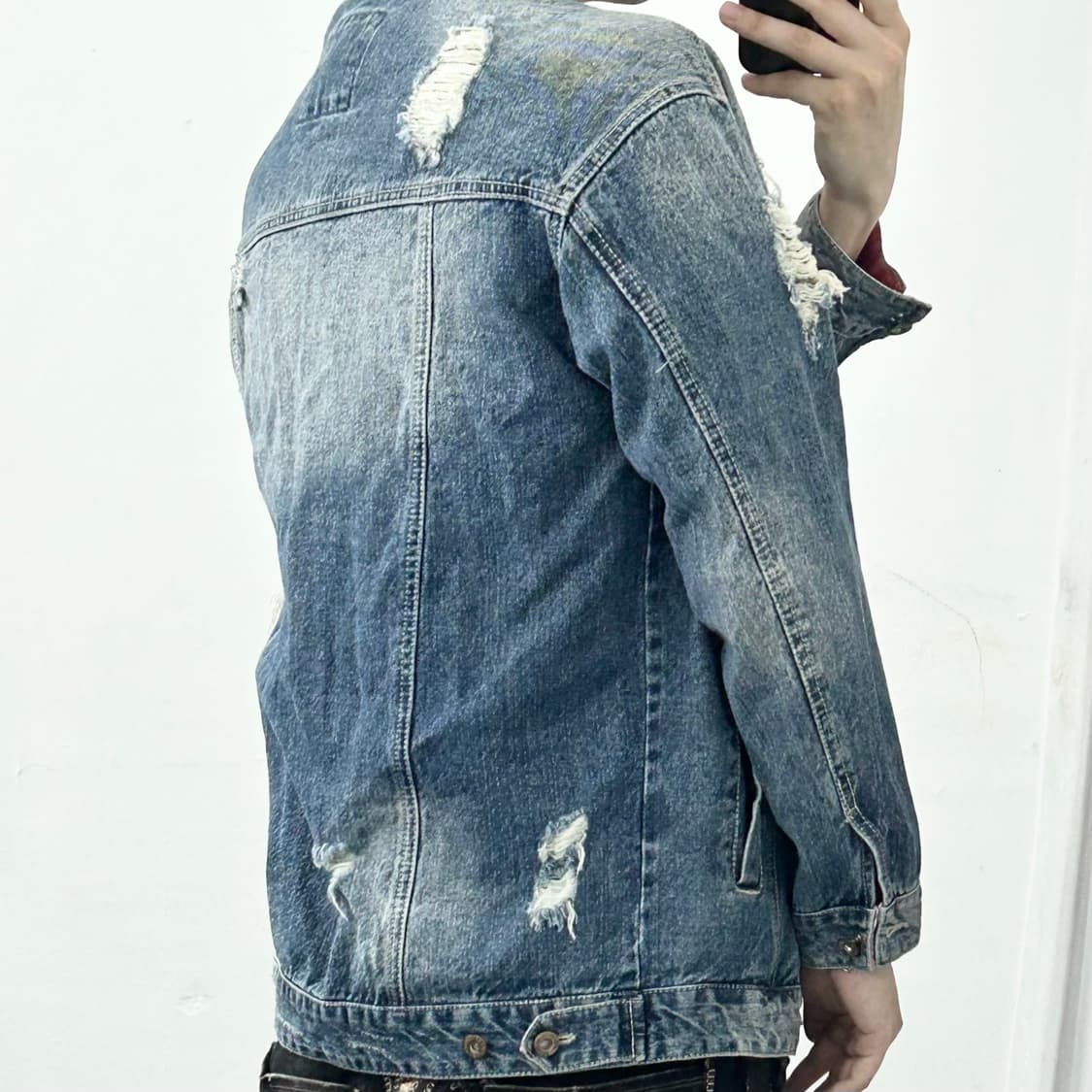 Guess 00s 데미지 데님 자켓 상품이미지3