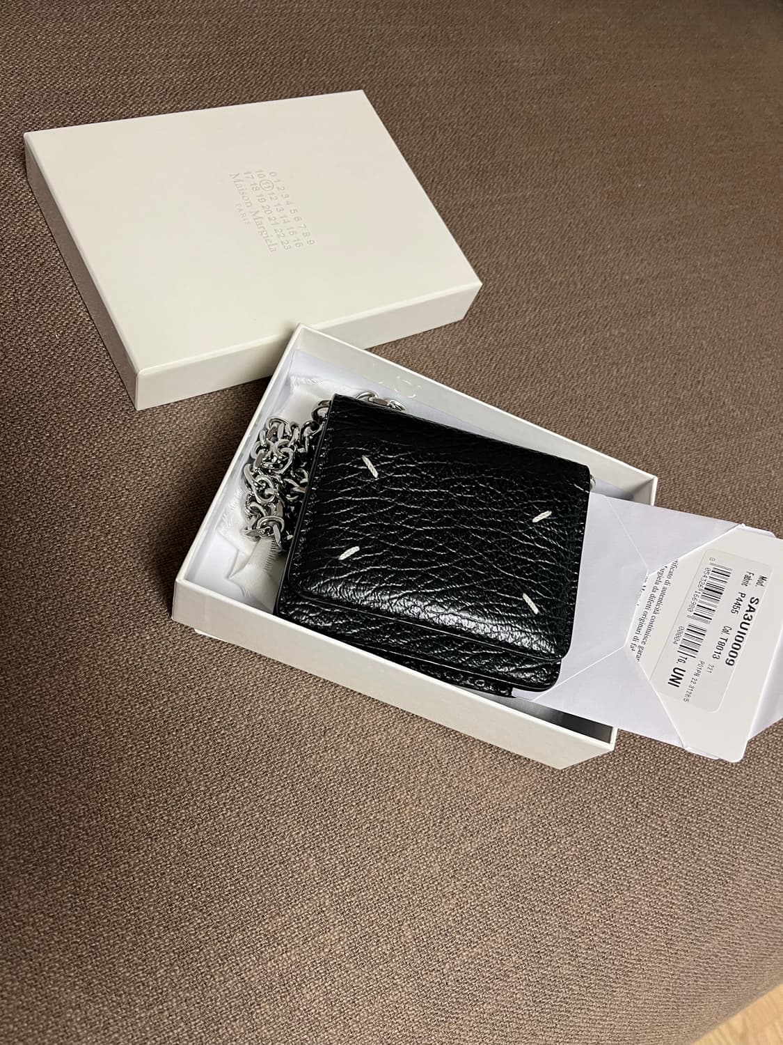 메종 마르지엘라 체인 반지갑 블랙 상품이미지1