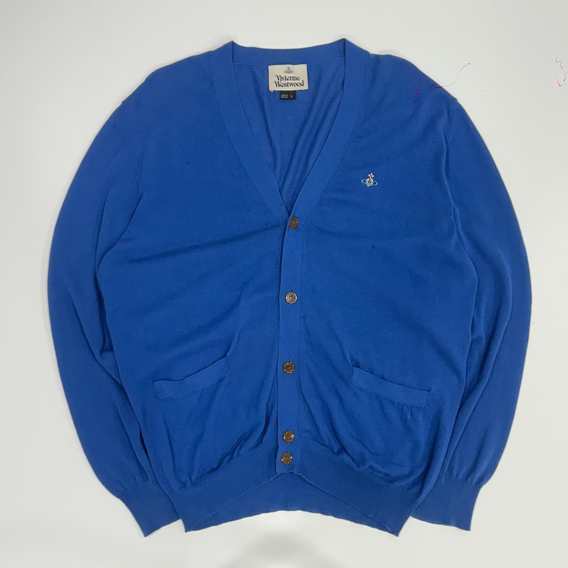 Vivienne westwood 비비안웨스트우드orb 딥블루 니트가디건 상품이미지3