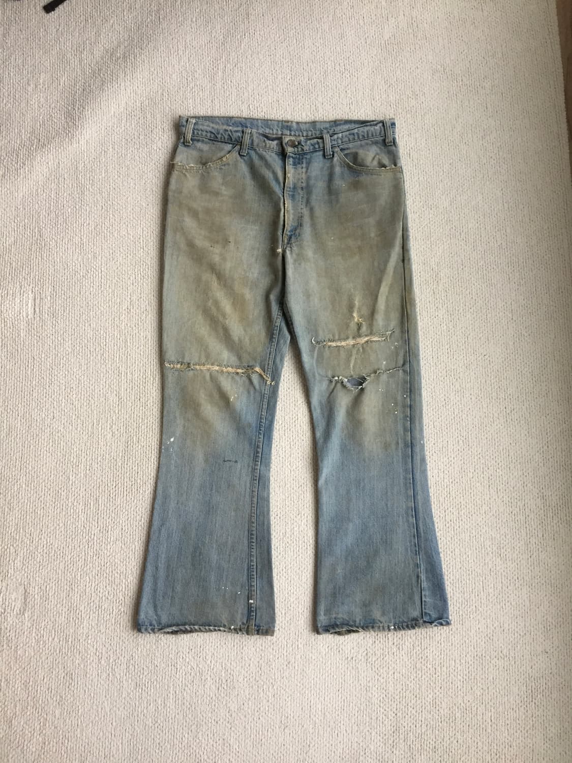 70‘s levis 646 블랭크탭 벨바텀 부츠컷 굿페이딩 상품이미지1
