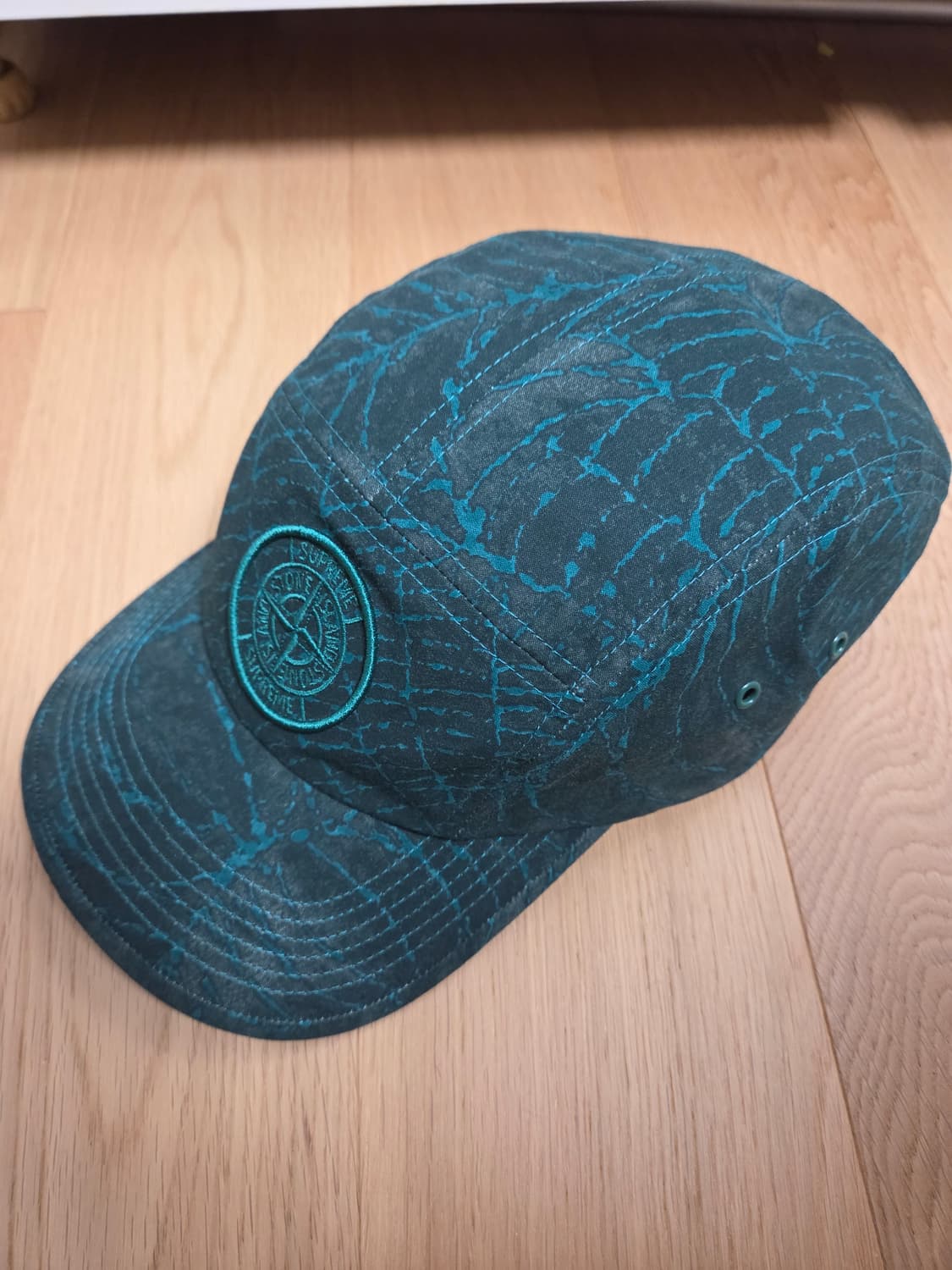 슈프림 × 스톤아일랜드 23FW 캠프캡 (다크그린) 상품이미지1