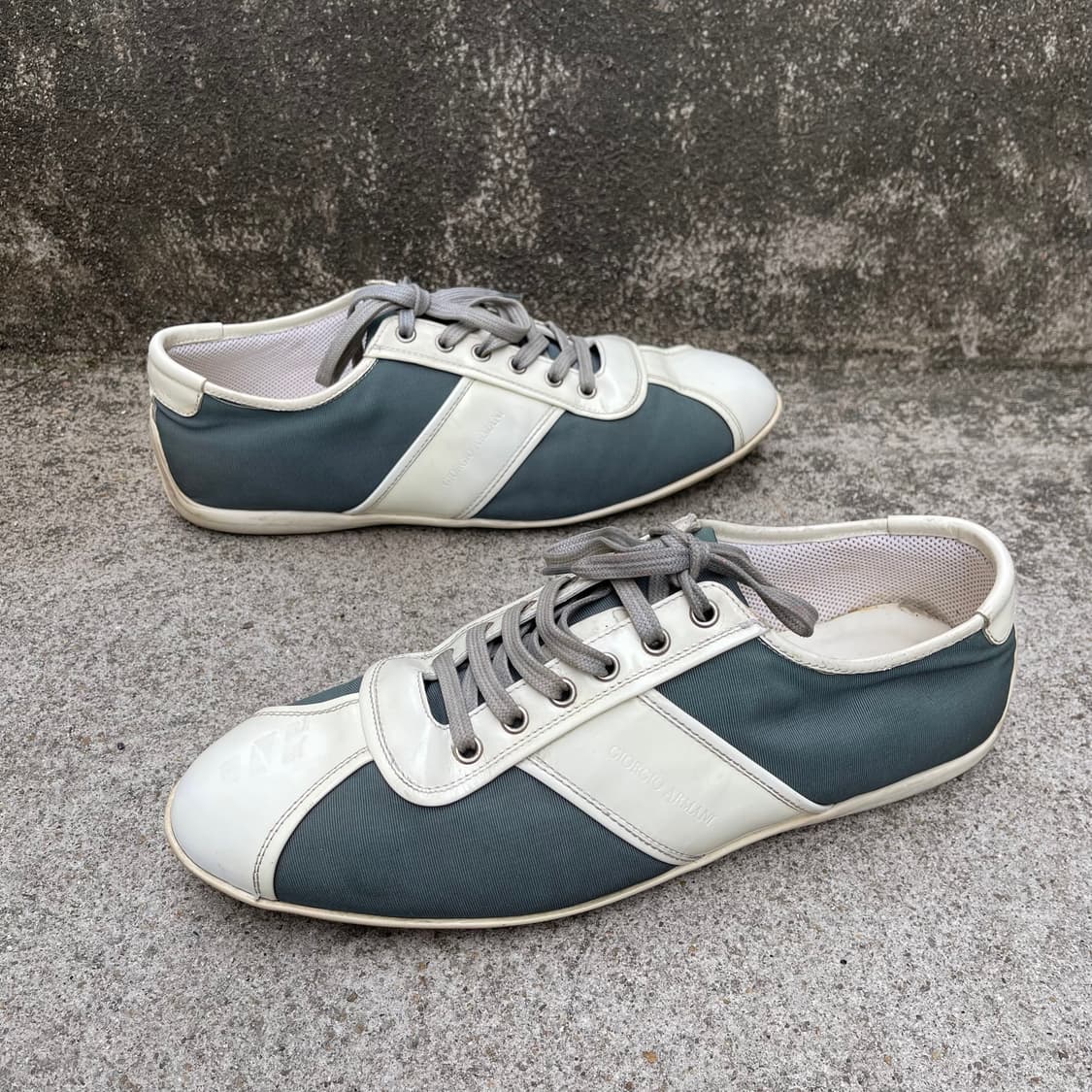 [43] Giorgio Armani 2000s 레더 로우탑 스니커즈 상품이미지3