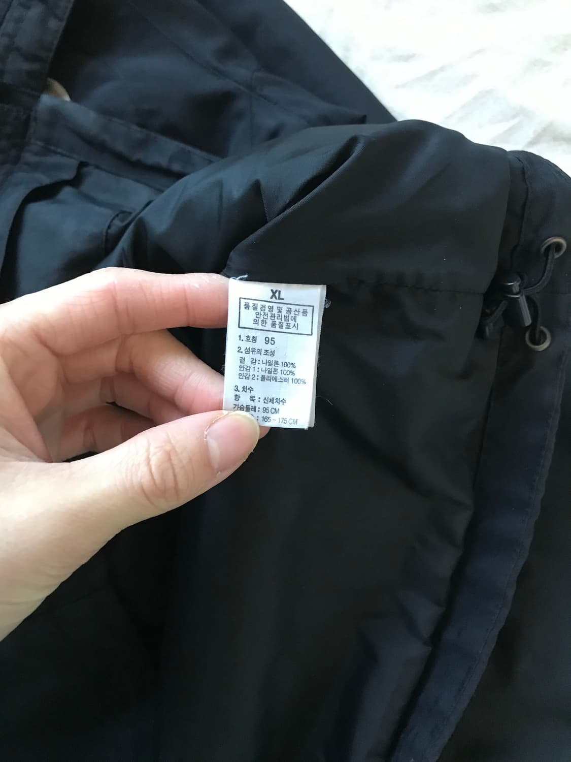 노스페이스 로고 윈드 블랙 바람막이 자켓 상품이미지8