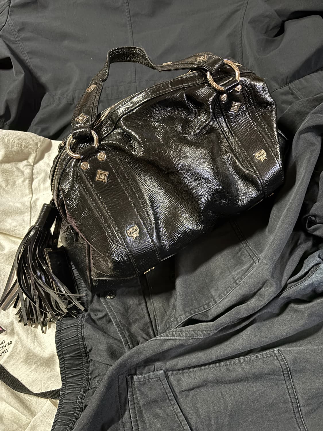 vintage mcm leather boston bag 상품이미지7