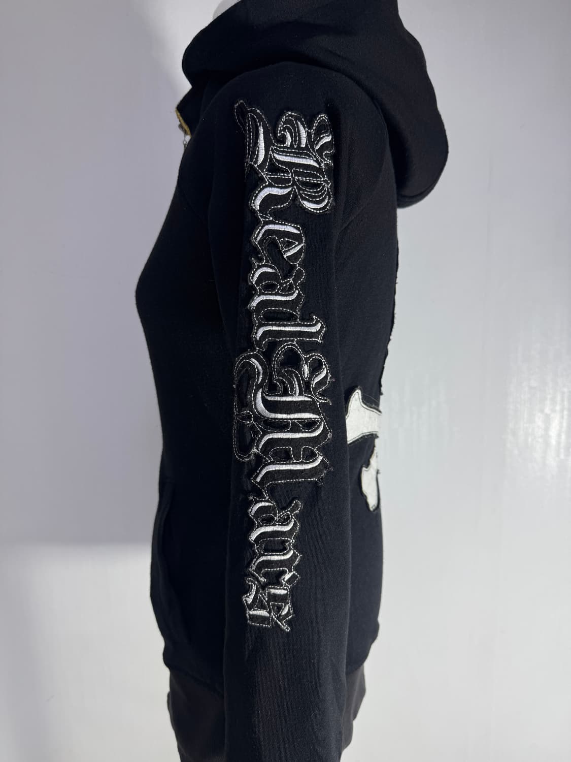 REAL MA*RS 레터링 스컬 후드집업 마즈 갸루 y2k 상품이미지4