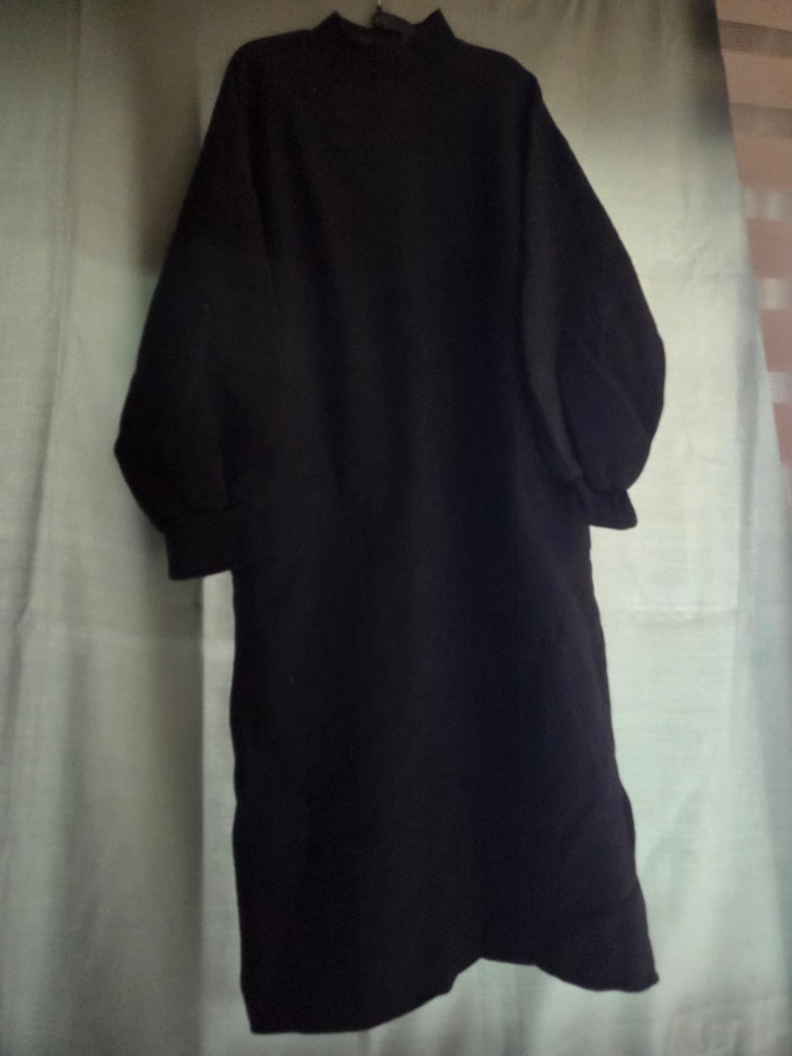 5천원 급처! 후드 롱원피스 검정 주황 상품이미지2