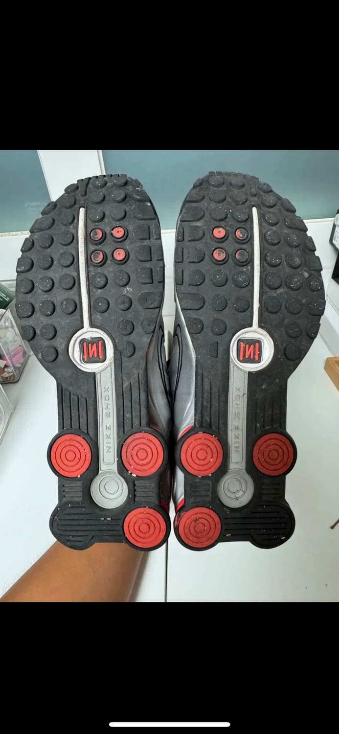 나이키 샥스 r4 메탈릭 실버레드 280 상품이미지6