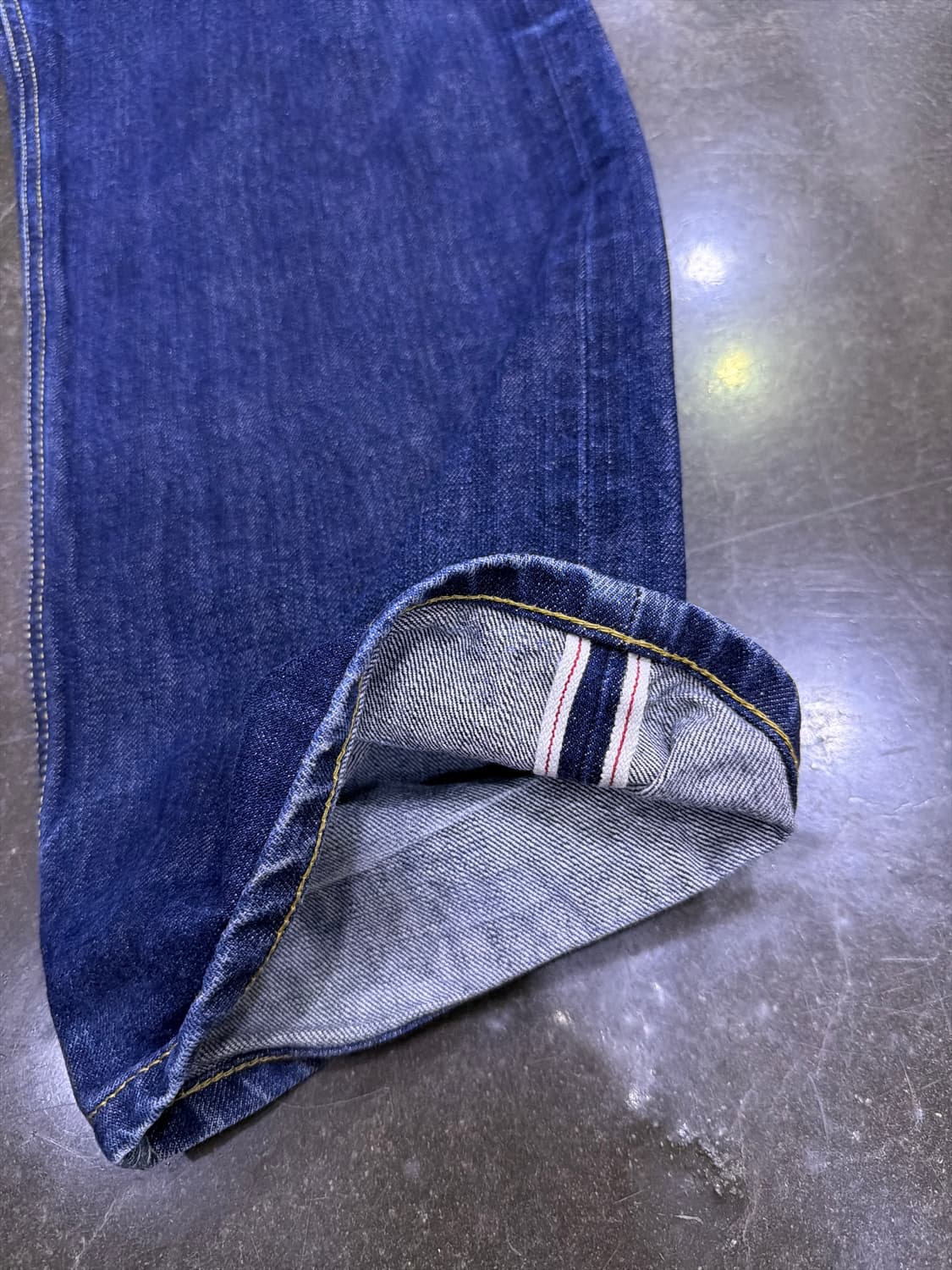 유니폼브릿지 셀비지 데님팬츠 딥인디고 XL 상품이미지6