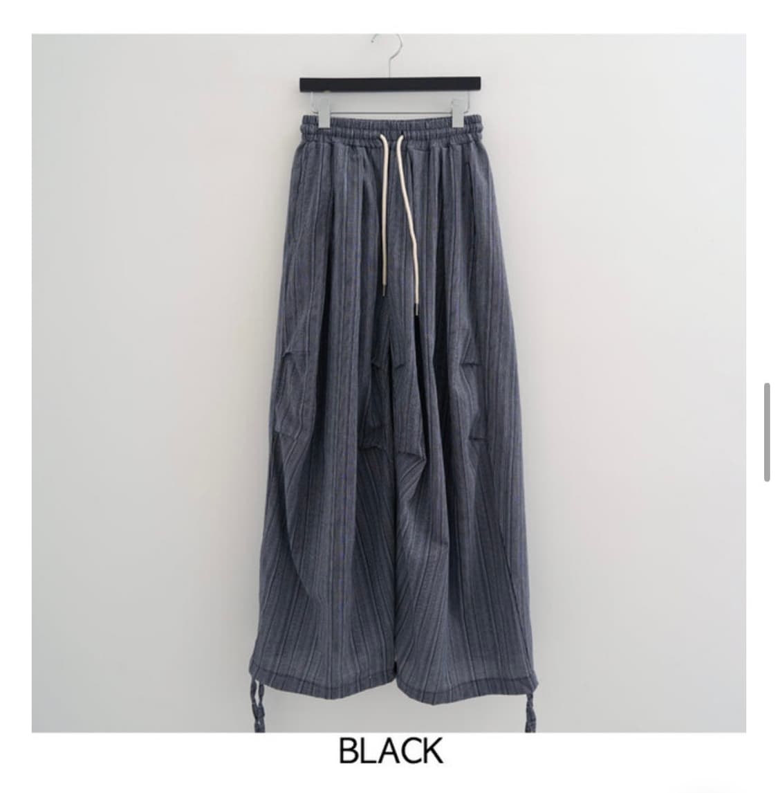 로웨어 ice stripe linen pintuck pants 린넨 바지 상품이미지3