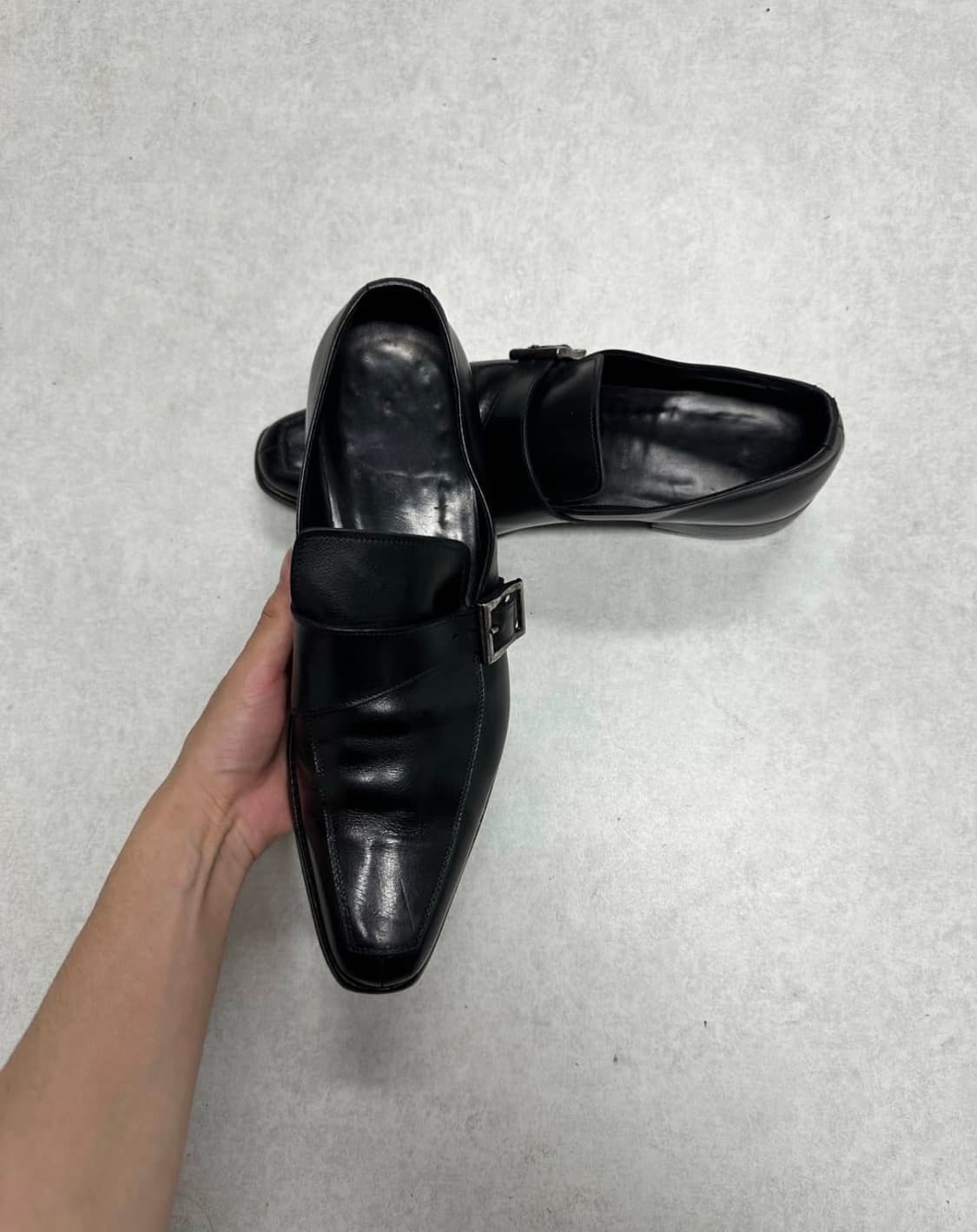 프라다 버클로퍼 블랙 상품이미지6