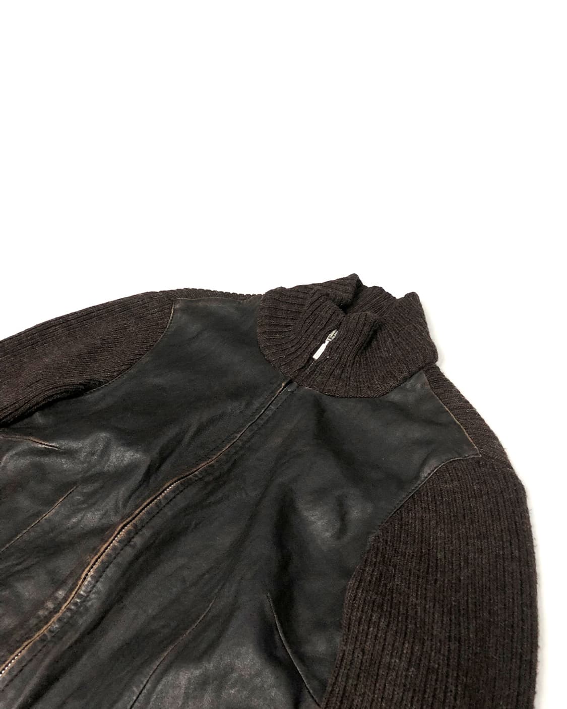 max&co. 양가죽 니트 집업 상품이미지3