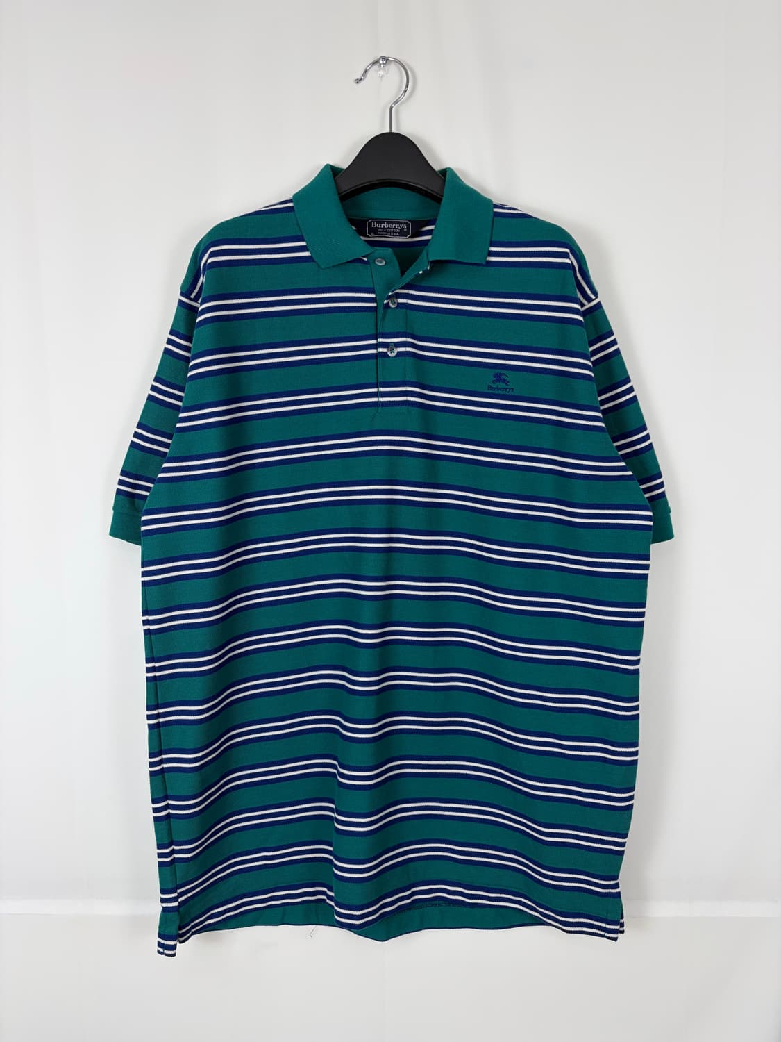 a279) 버버리 빈티지 스트라이프 카라티 상품이미지1