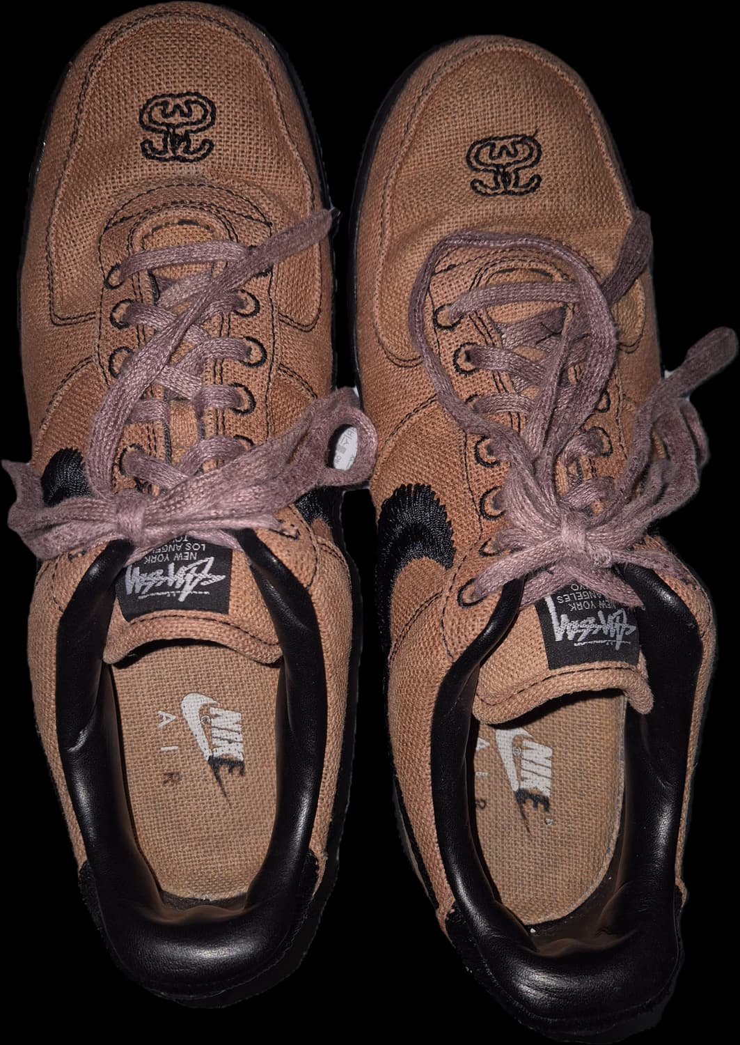 나이키 스투시 에어포스 트리플블랙 285 상품이미지3