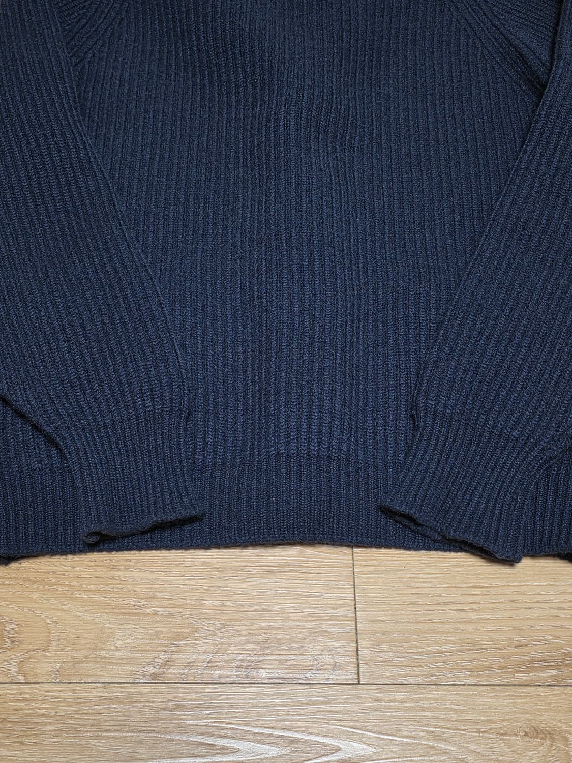 44size택포80만)25fw윌리엄로키 캐시미어 숄카라 가디건 네이비 상품이미지8