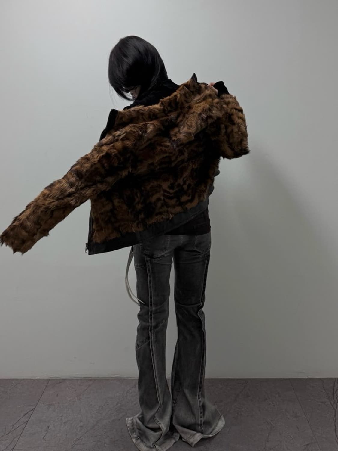 VTG TIGER PATTERN FUR JACKET 상품이미지10