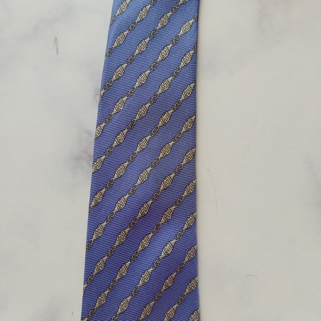 베르사체 실크 메두사 스트라이프 넥타이 9.1cm A등급 K2121 상품이미지6