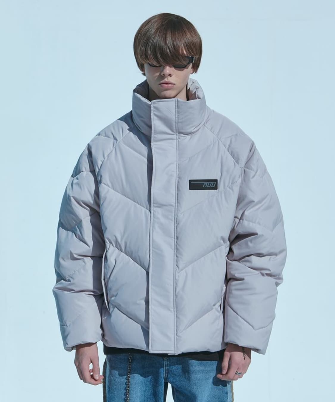 2) 에드 ADD 덕다운 패딩 라이트 그레이 상품이미지9