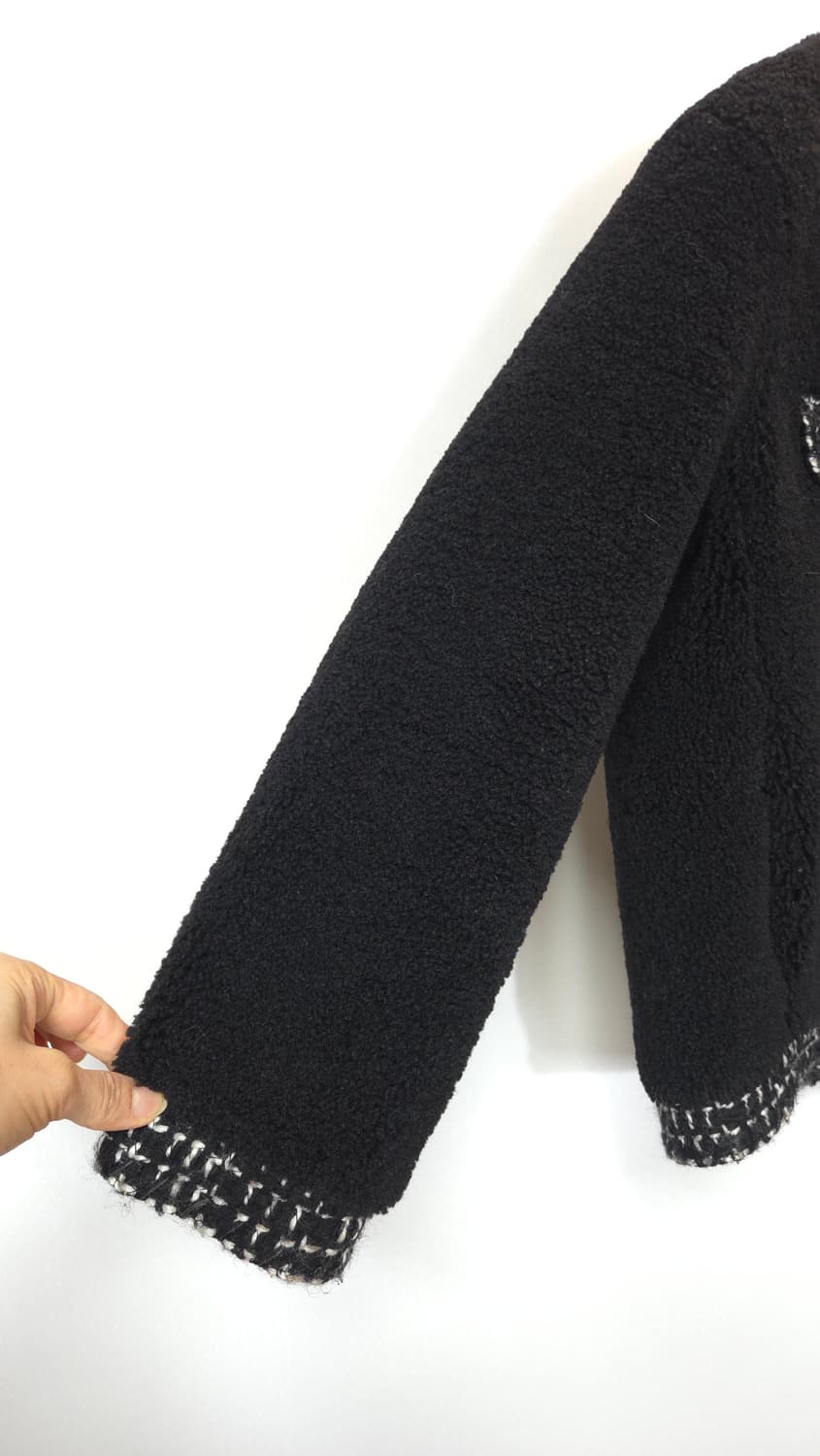 한섬 SJSJ 2021 트위드 배색 부클 자켓 44~66 상품이미지5