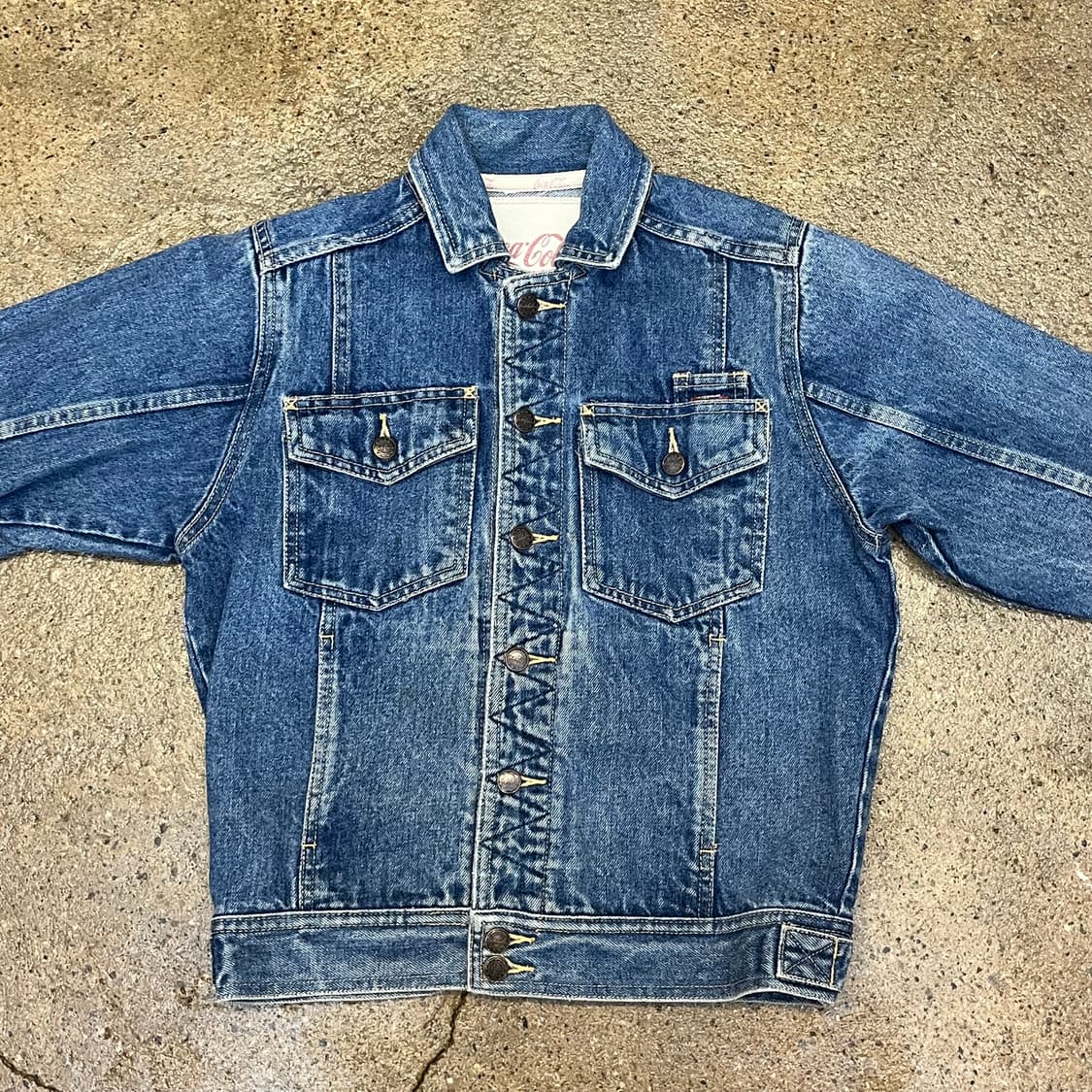 레어 90s 빈티지 USA 코카콜라 데님자켓 청자켓 상품이미지2