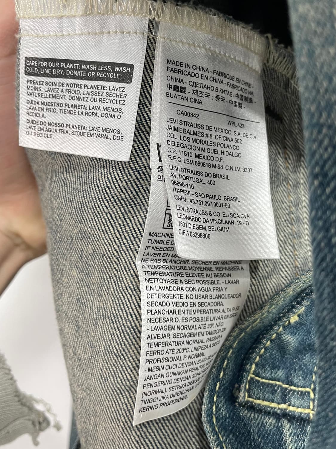 리바이스 3세대 워시드 청자켓 (on.90) 상품이미지7