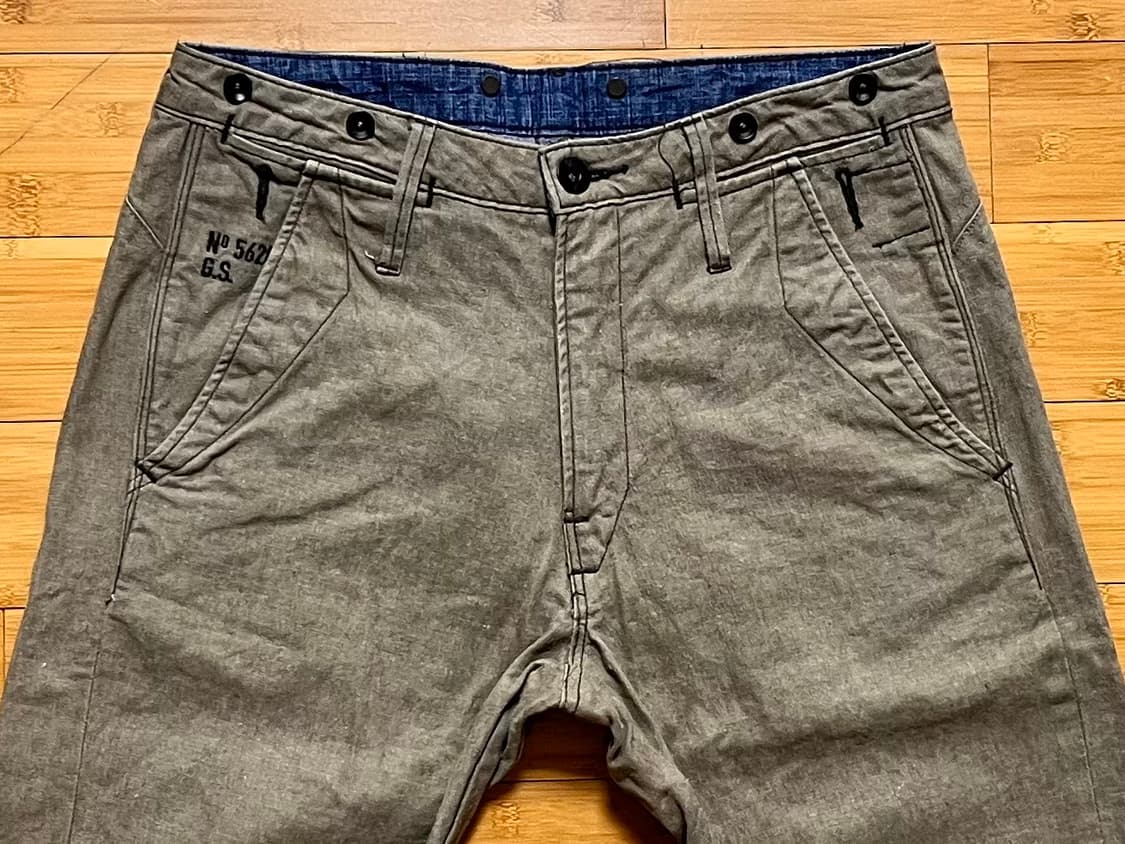 지스타로우 로우 코튼팬츠 상품이미지3