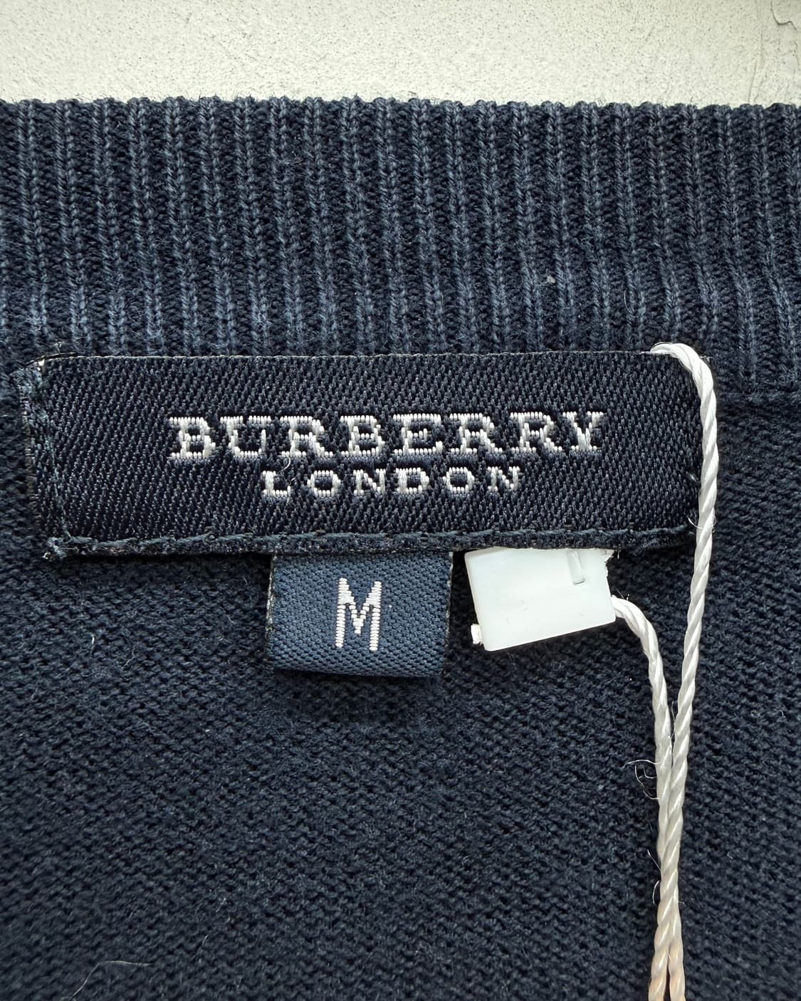 Burberry 00s 노바체크 패치 코튼 니트 상품이미지4