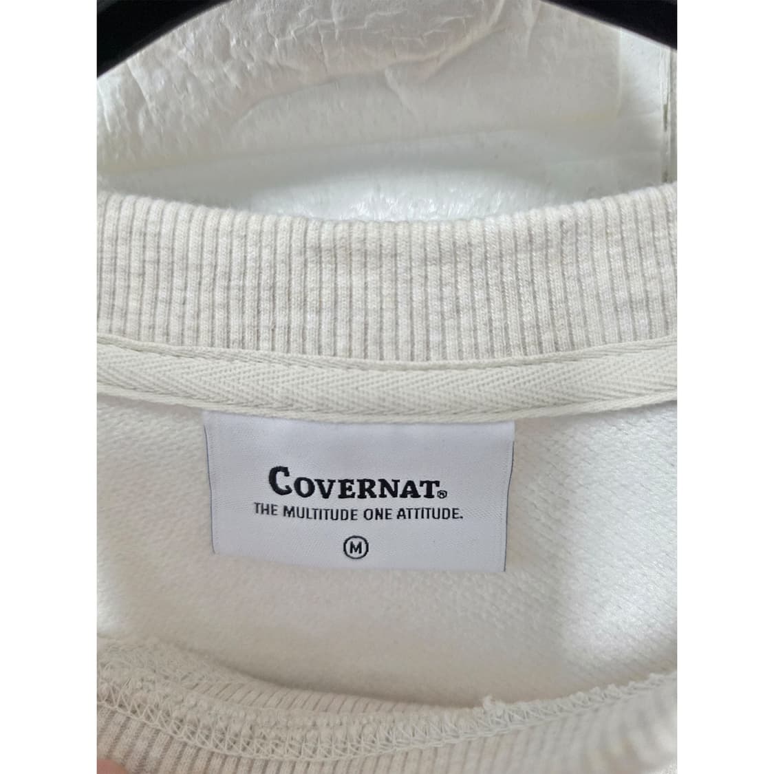 택포_ 23s 커버낫 아이보리 맨투맨 L 상품이미지2