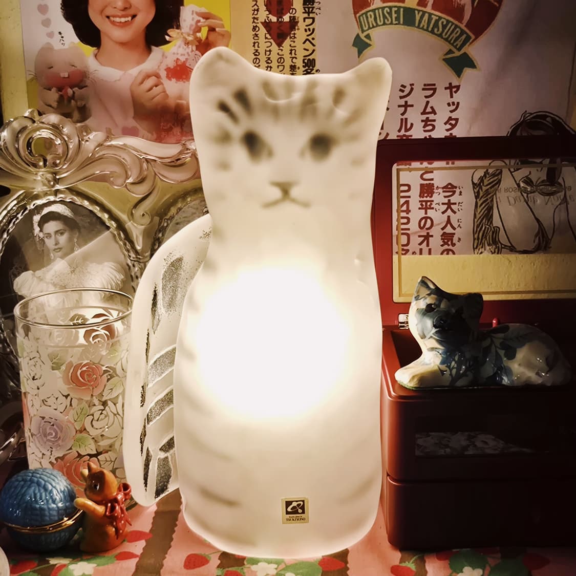 90s 츠키요노 스튜디오 불투명 고양이 램프 상품이미지7