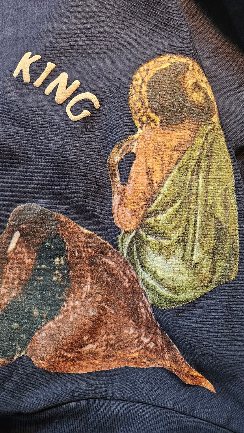 Yeezy(칸예웨스트) Jesus is King 모크넥 네이비 맨투맨 상품이미지5