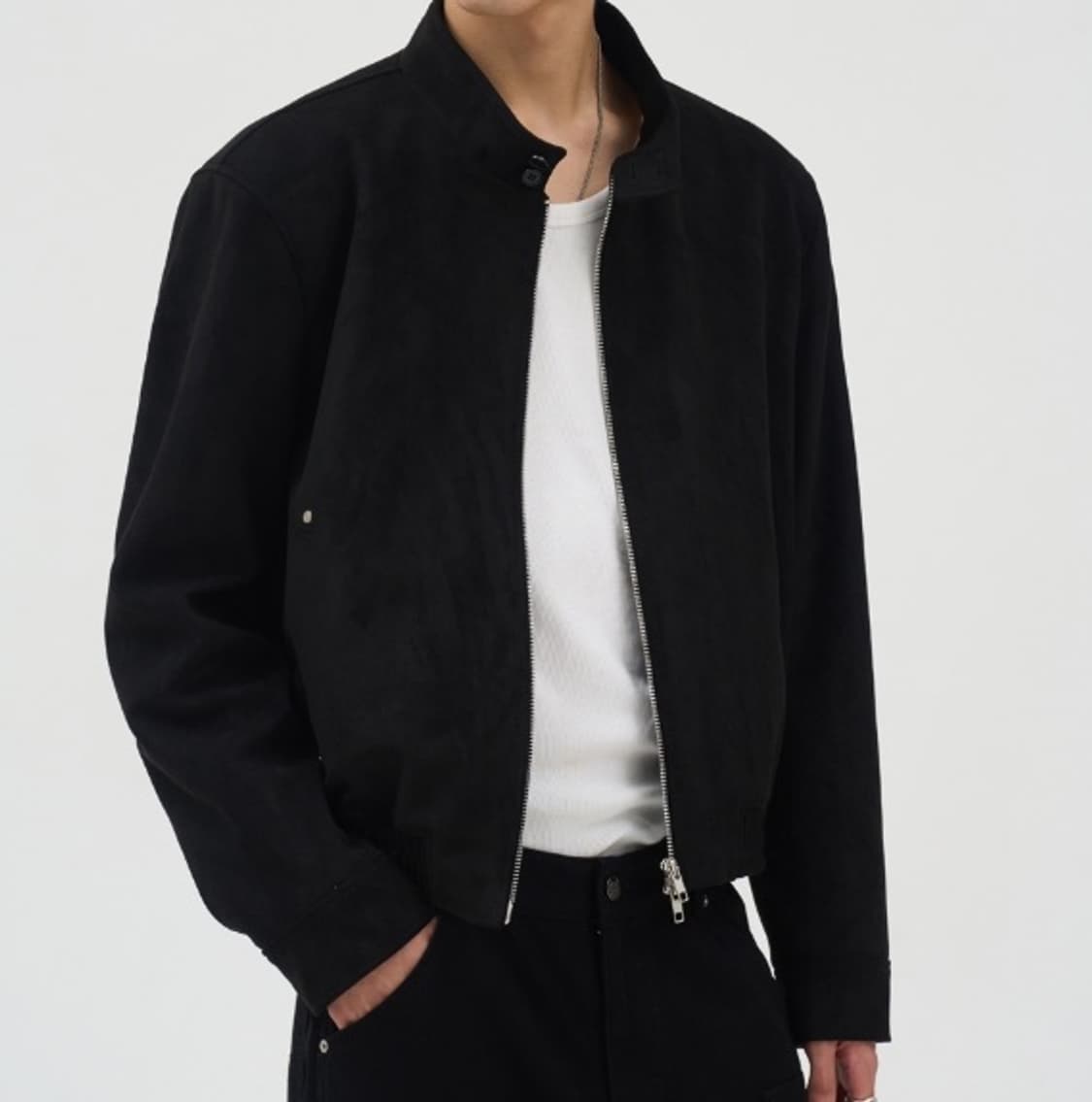 도프제이슨 풀업 스웨이드 버튼 해링턴 자켓 L 상품이미지5