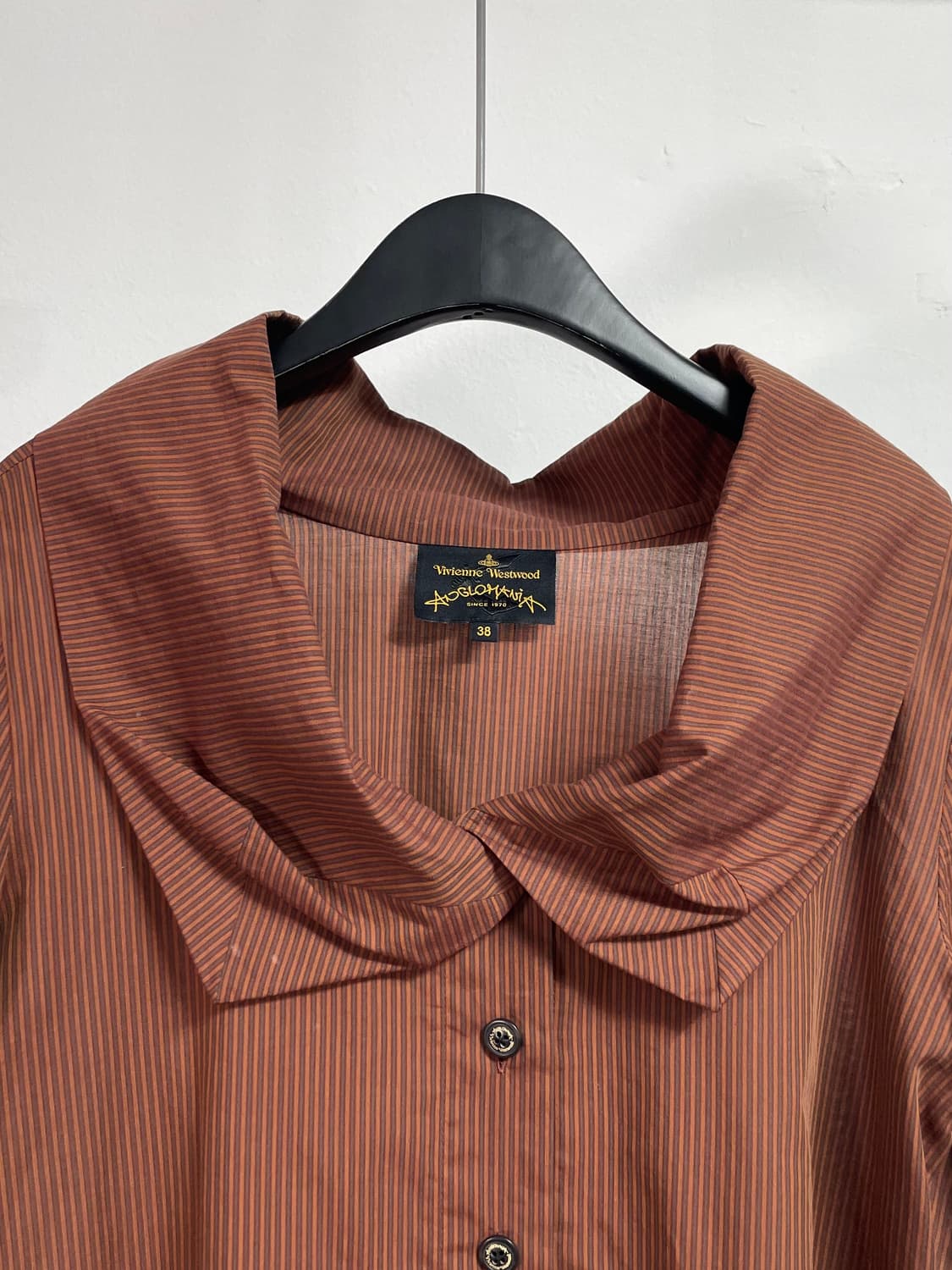 비비안웨스트우드 브라운 시스루 블라우스 (on.321)    상품이미지2