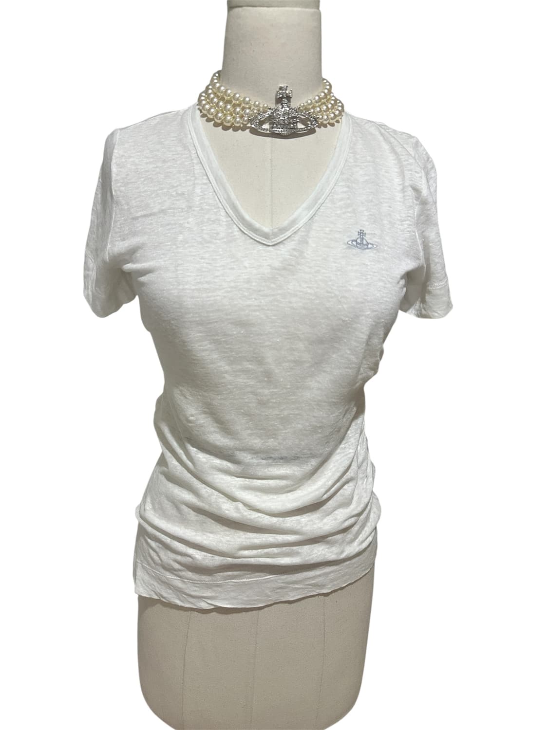 비비안웨스트우드 드레이핑 탑 반팔 티셔츠 상품이미지1