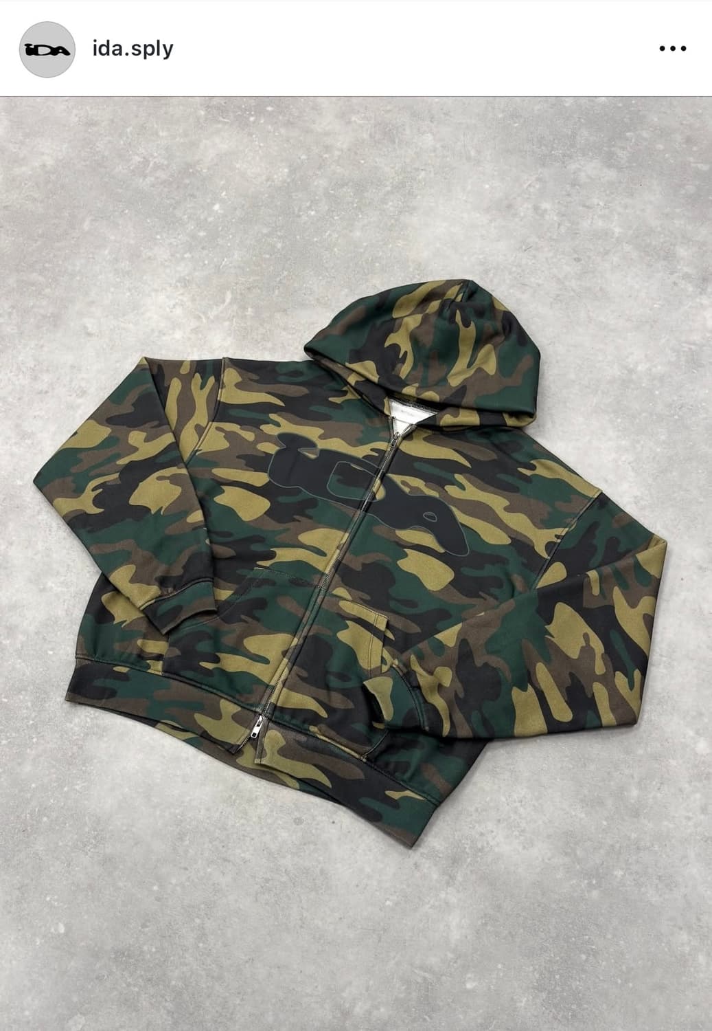 IDA sply 후드집업 카모 L 국내 유일 매물 상품이미지4